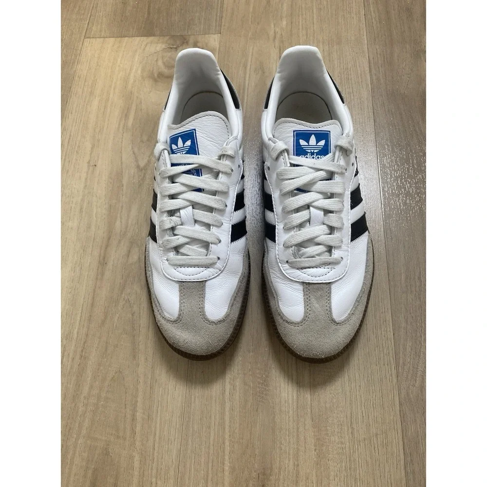 Adidas Samba OG Low White/Black/Gum Men's Size 8